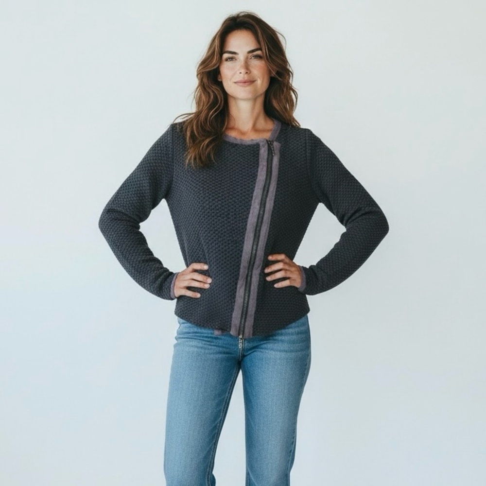 Nordstrom Skies Are Blue Knit Zip-up Jacket